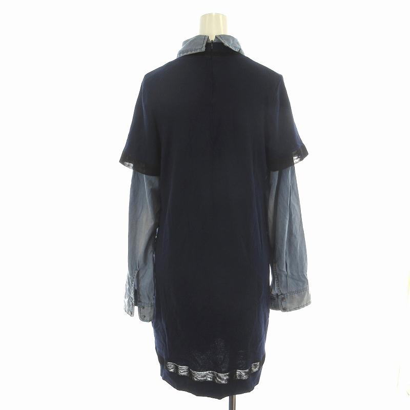 DIESEL シースルーピンクグレーシアーシャツ襟付きタグ付き