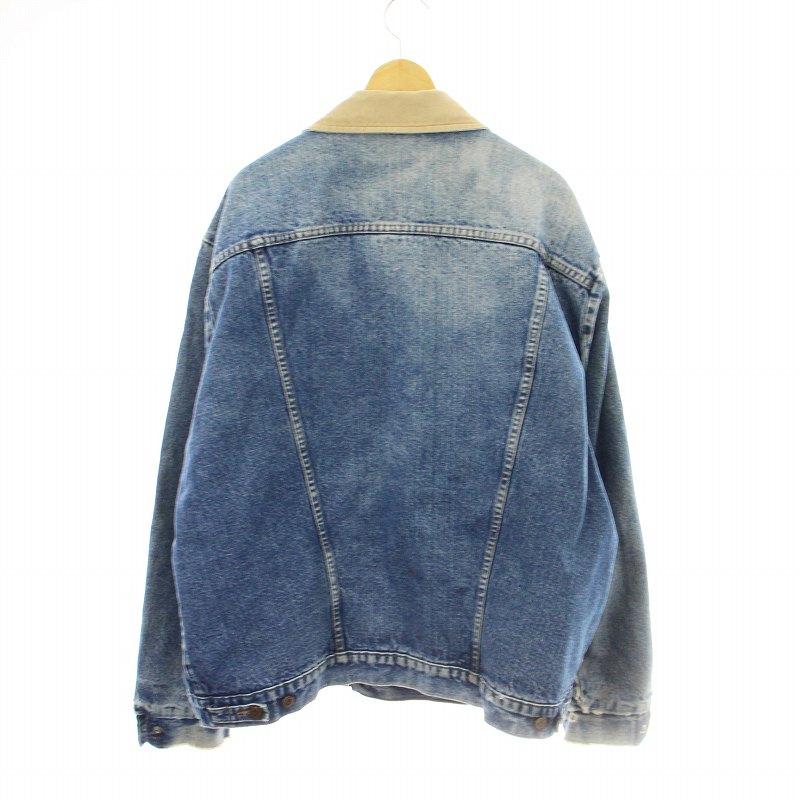 Wrangler デニムジャケット　裏地ブランケット　 コーデュロイ襟 70's USA 】Wrangler デニムジャケット size 36 （M相当）ワッペン 襟