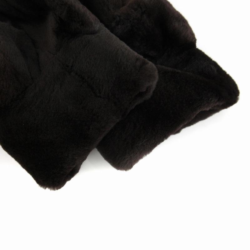 Valentino シェアードミンク サガ 裏地総柄 黒 リアルファーコート