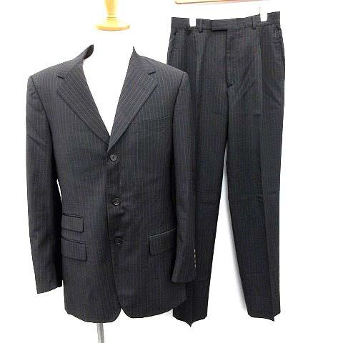 グッチ Gucci スーツ セットアップ 上下 ジャケット パンツ ストライプ 48 グレー Kh メンズ 中古 ベクトル 古着 081 ブランド古着販売のベクトル 通販 Yahoo ショッピング