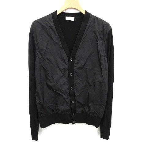 最安値に挑戦 モンクレール Moncler カーディガン Maglia Tricot Cardigan ナイロン 切替 ニット 長袖 M 黒 ブラック Ym H メンズ ベクトル 古着 珍しい Bajawinescabo Com