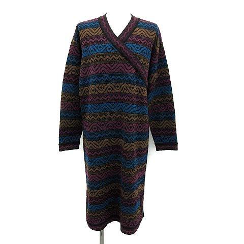 公式ストア 中古 ミッソーニ Missoni ワンピース ニット 長袖 ロング Vネック 総柄 ウール 46 Xxl マルチカラー Kh Ec レディース ベクトル 古着 21春夏新色 Www Skylanceronline Com