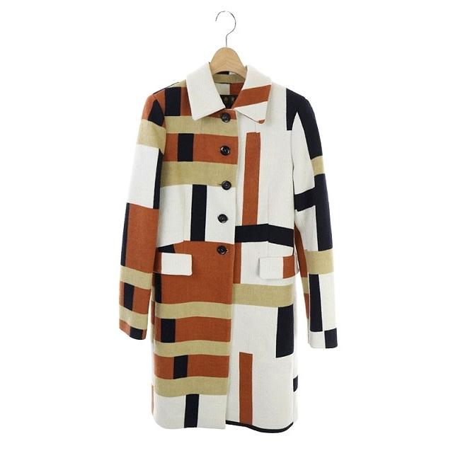 新着商品 中古 ダックス Daks ロングコート ウール アウター 38 白 茶 黒 Kn Ec レディース ベクトル 古着 海外正規品 Www Skylanceronline Com