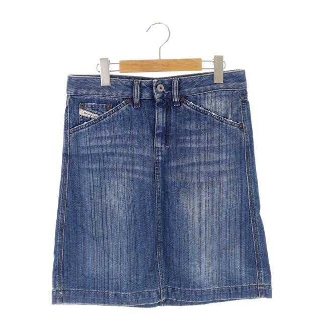 中古 ディーゼル DIESEL デニムスカート タイト ひざ丈 台形 26 青 ブルー /CM ■GY レディース 【ベクトル 古着】  :081-902107020126:ブランド古着販売のベクトル - 通販 - Yahoo!ショッピング