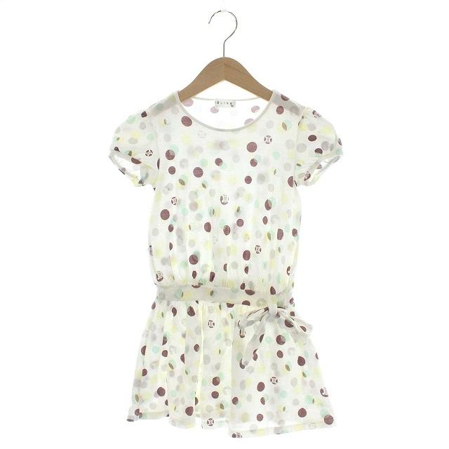 中古 セリーヌ Celine ワンピース フレア ドット コットン 半袖 1 白 ホワイト マルチカラー Hs Ec キッズ ベクトル 古着 081 ブランド古着販売のベクトル 通販 Yahoo ショッピング