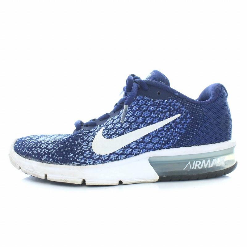 中古 ナイキ Nike エアマックス シークエント 2 Air Max Sequent 2 スニーカー シューズ 23 5cm 青 ブルー 401 Tk レディース ベ 081 ブランド古着販売のベクトル 通販 Yahoo ショッピング