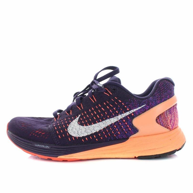 中古 ナイキ Nike ルナグライド 7 Lunarglide 7 スニーカー シューズ メッシュ ラバー Us6 5 23 5cm 紫 オレンジ 500 レディース ベクトル 古着 081 ブランド古着販売のベクトル 通販 Yahoo ショッピング