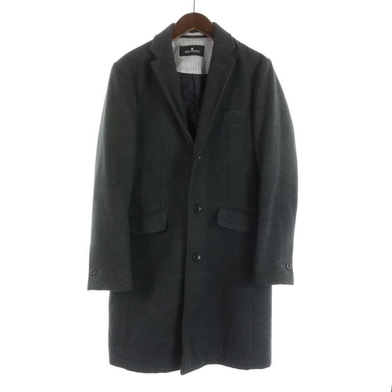 中古 ナノユニバース Nano Universe チェスターコート アウター ロング 総裏地 S グレー St Ma メンズ ベクトル 古着 081 ブランド古着販売のベクトル 通販 Yahoo ショッピング