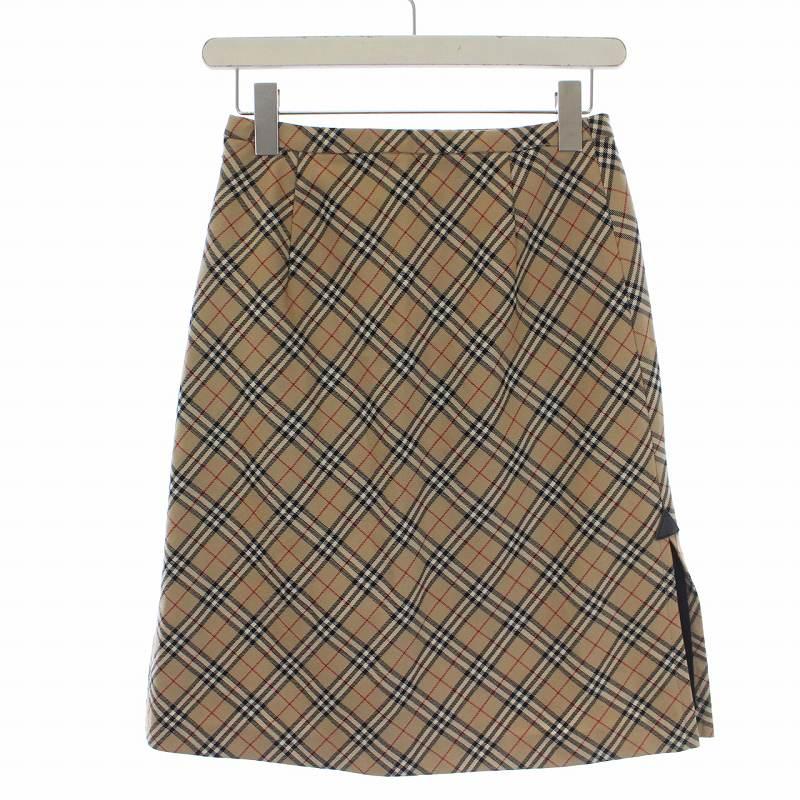 バーバリーブルーレーベル BURBERRY BLUE LABEL フレアスカート ひざ丈