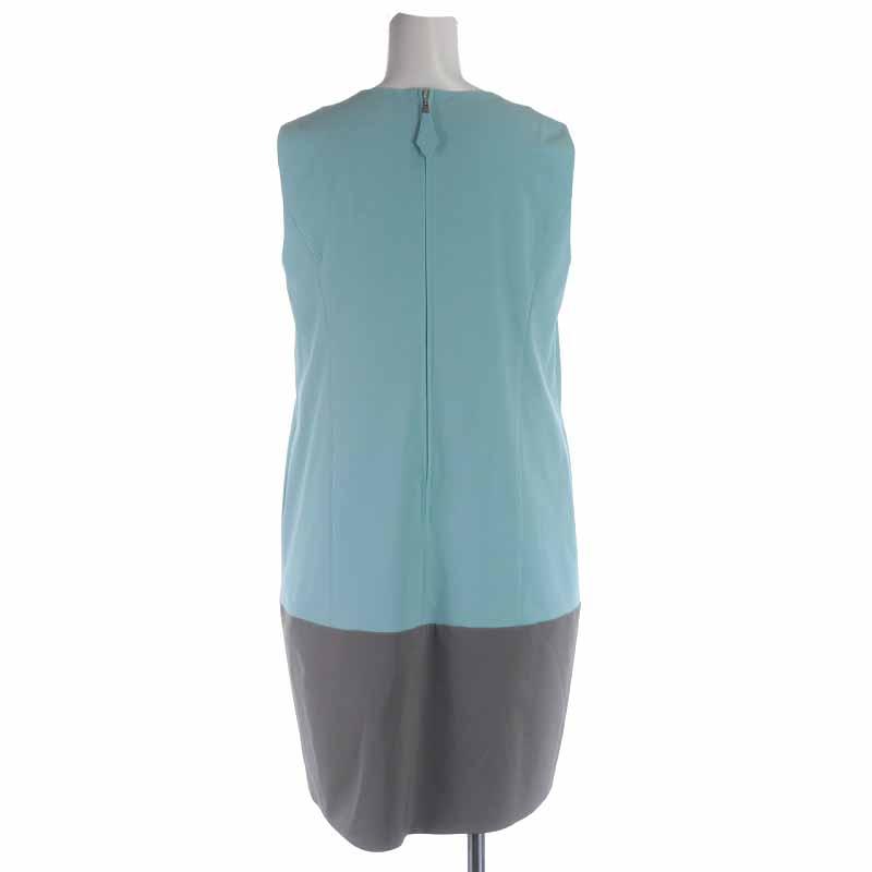 ◇在庫限り◇ FOXEY NEW YORK バイカラーワンピース 膝丈 ネイビー 40