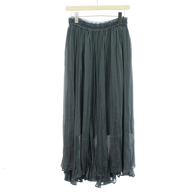 CADUNE カデュネ 20AW ワッシャープリーツスカート プリーツ ロング