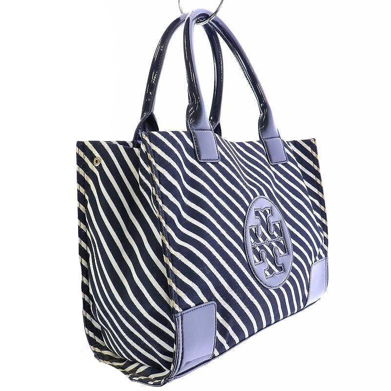 トリーバーチ TORY BURCH トートバッグ ハンドバッグ エラストライプ
