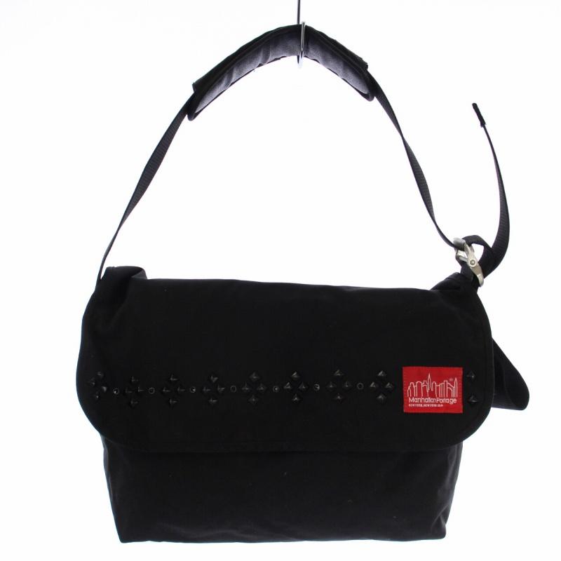 ManhattanPortage ショルダーバッグ 黒 スタッズ | tspea.org