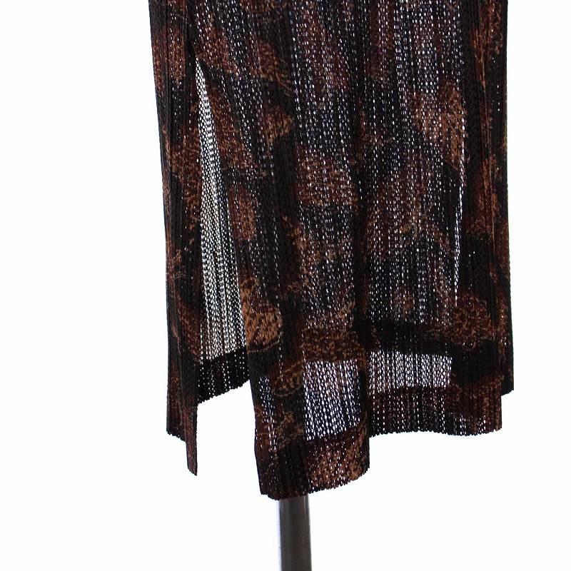 プリーツプリーズ イッセイミヤケ 鳥柄 セットアップ ノーカラー