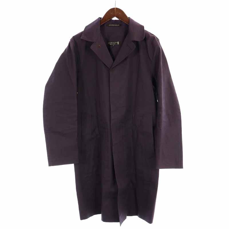 マッキントッシュ MACKINTOSH ゴム引き ステンカラーコート ロング 38