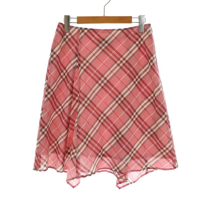 バーバリーブルーレーベル BURBERRY BLUE LABEL フレアスカート ひざ丈