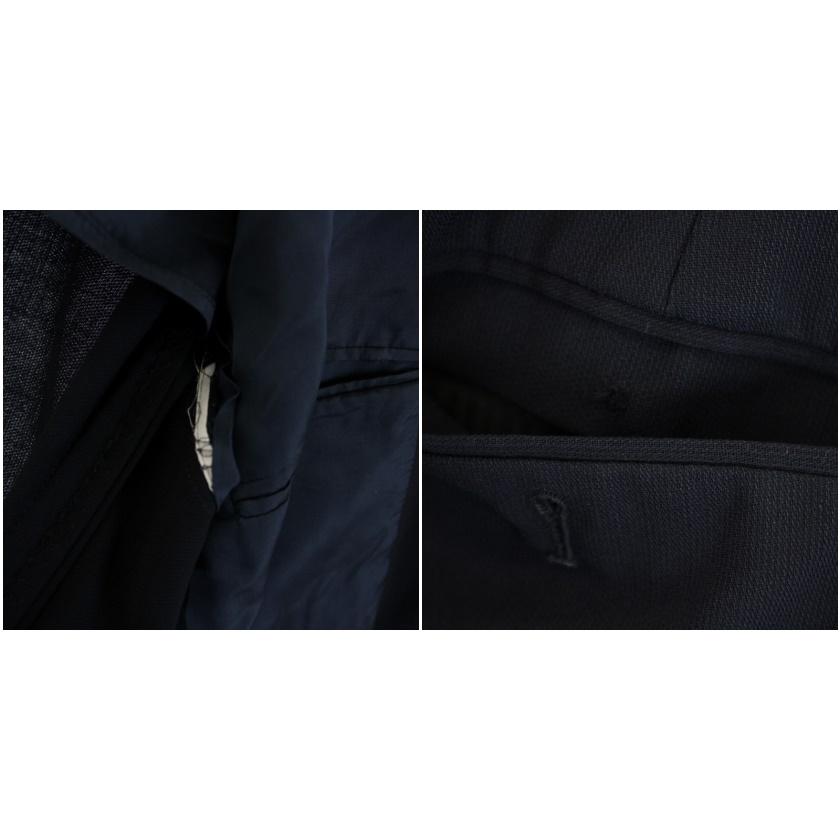 ジョルジオアルマーニ スーツ セットアップ 上下 テーラードジャケット 背抜き シングル 3B パンツ L 紺 メンズ｜vectorpremium｜09