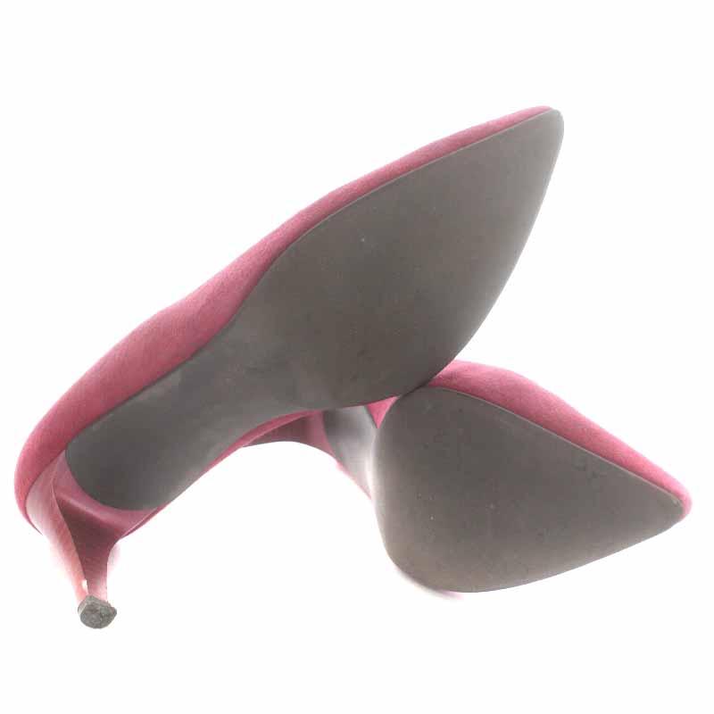 銀座かねまつ GINZA Kanematsu パンプス スエード ポインテッドトゥ 
