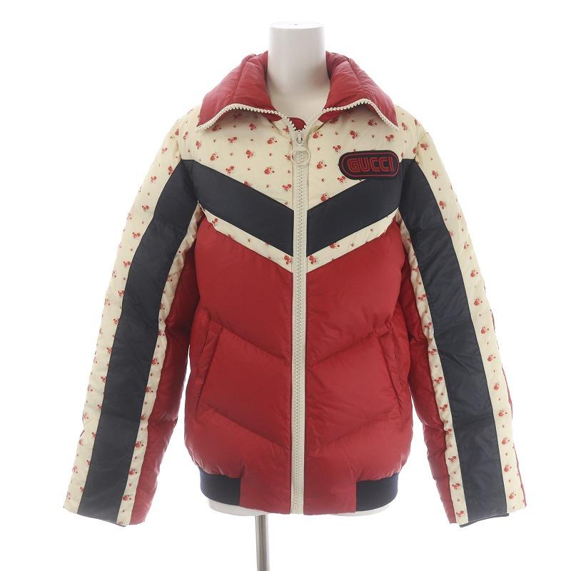 GUCCI グッチ ダウンジャケットレッドキッズアウター 男女兼用 キルティング GUCCI グッチ ダウンジャケットレッドキッズアウター 男女兼用