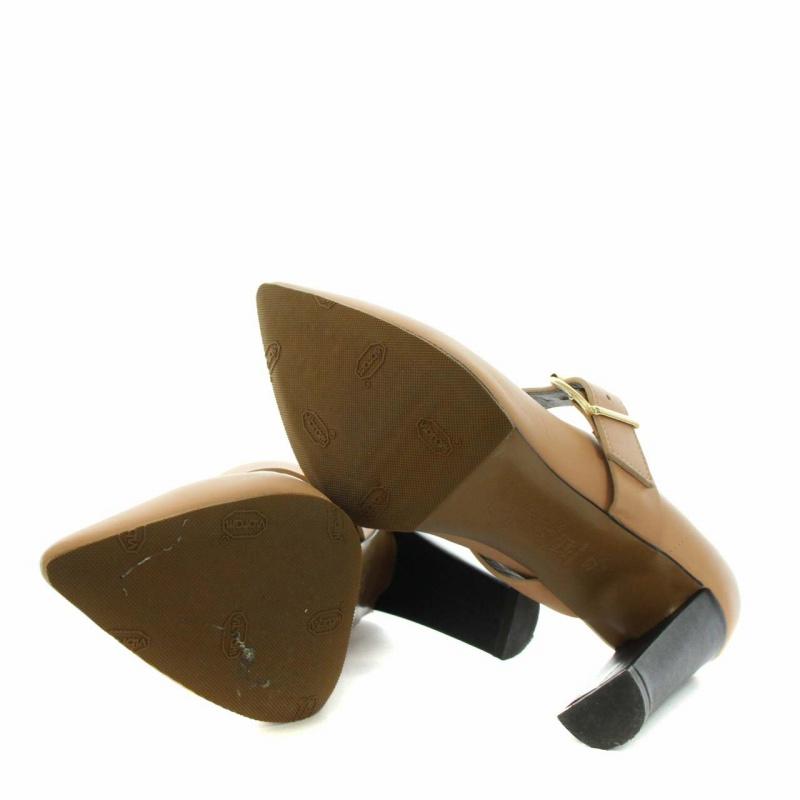 マルニ MARNI パンプス ポインテッドトゥ チャンキーヒール レザー  