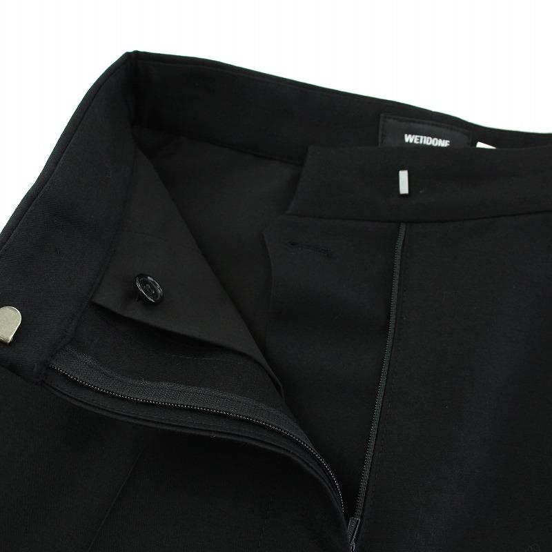 We11done】baggy trouserブラックタックディテールジーンズ 関税込み