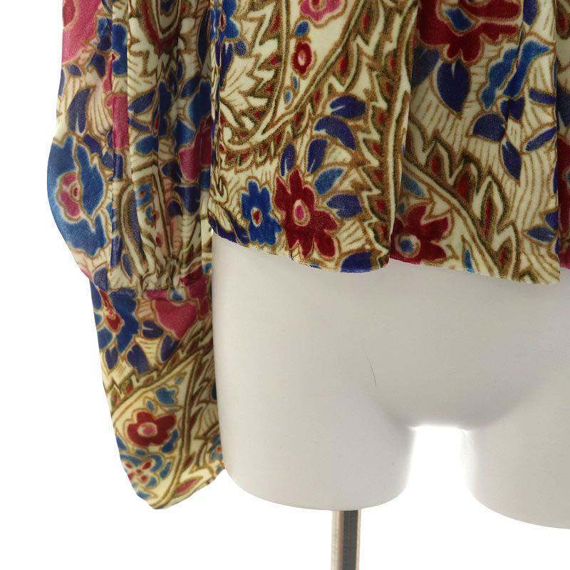 未使用品 イザベルマラン ISABEL MARANT シャツ ブラウス 長袖 ベロア 