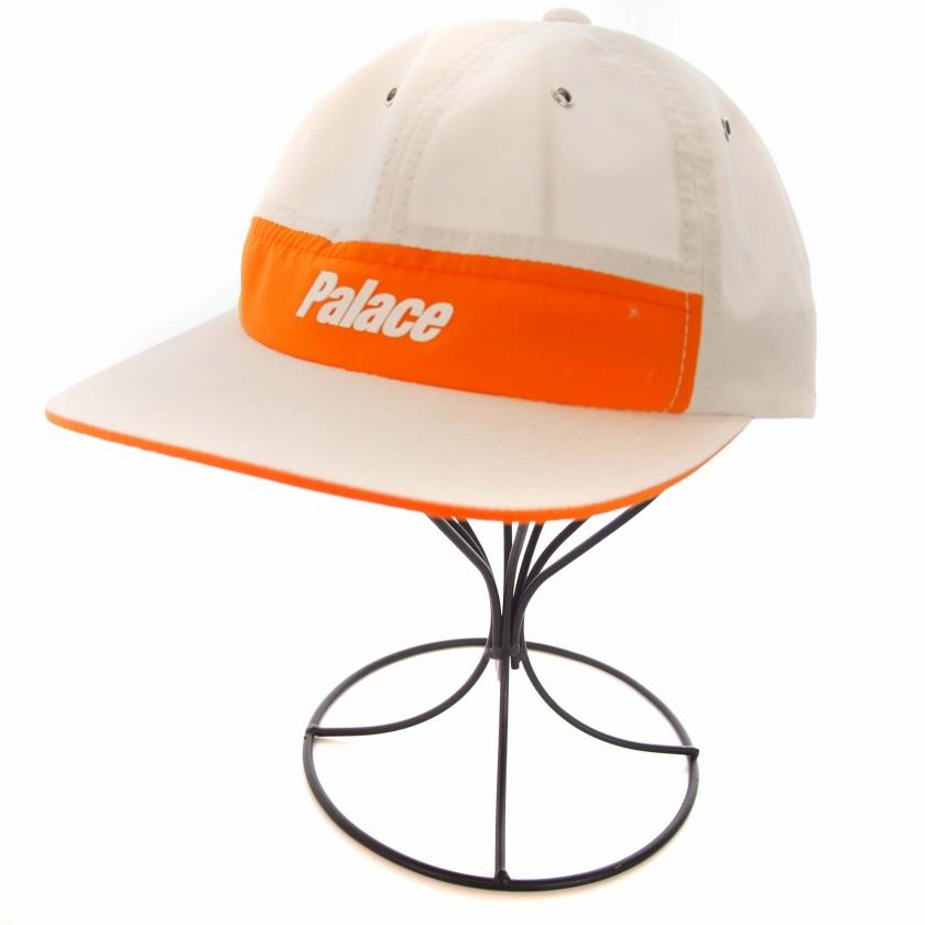 パレス Palace 6-PANEL CAP キャップ 帽子 ロゴ 白 ホワイト オレンジ 
