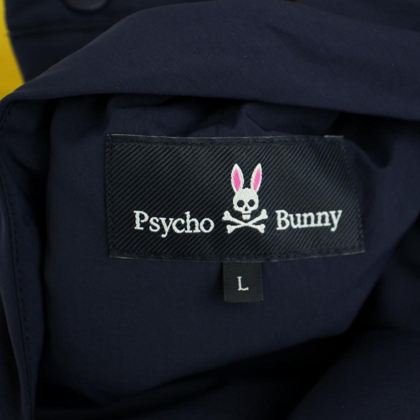 サイコバニー Psycho Bunny 近年モデル リバーシブル ダウンベスト ジャケット ロゴ ナイロン L 紺 黄 メンズ｜vectorpremium｜03