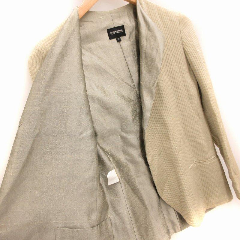 Giorgio Armani ボタン付きカーディガン ベージュ/グレーxl