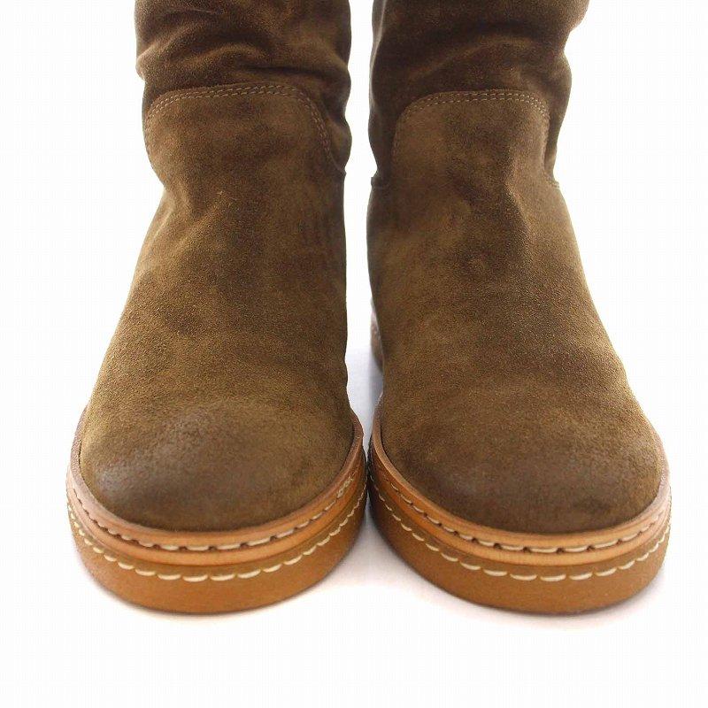 新品》ブッテロBUTTERO 揺らさ グレー スエード ムートンブーツ 