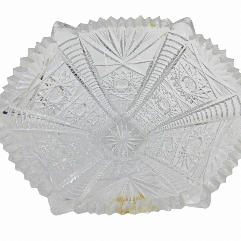 ボヘミア BOHEMIA カットガラス フラワーベース 花瓶 クリスタルガラス