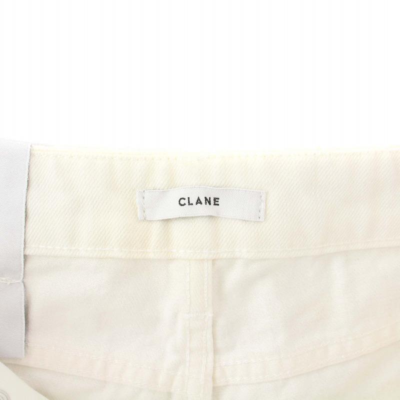 未使用品 クラネ CLANE PLAY BOLD CRASH WHT デニムパンツ ジーンズ 