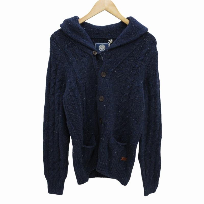 フランクリンマーシャル　カウチンセーター　ネイビー フランクリンマーシャル カウチンセーター ネイビー