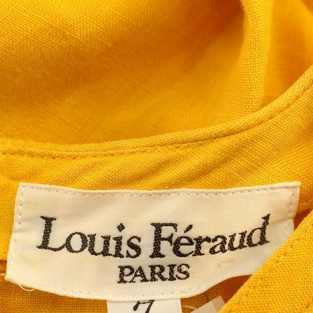 ルイフェロー Louis Feraud リネン ワンピース ノースリーブ 麻 7 S