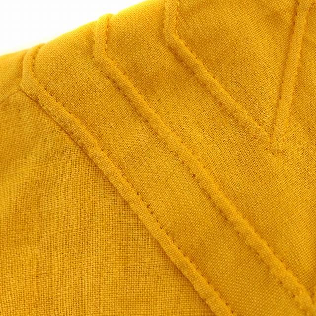 ルイフェロー Louis Feraud リネン ワンピース ノースリーブ 麻 7 S