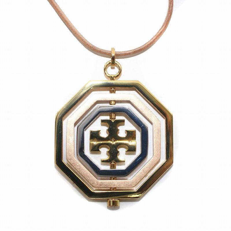 トリーバーチ　ロゴネックレス トリーバーチ ネックレス TORY BURCH CRYSTAL PEARL LOGO