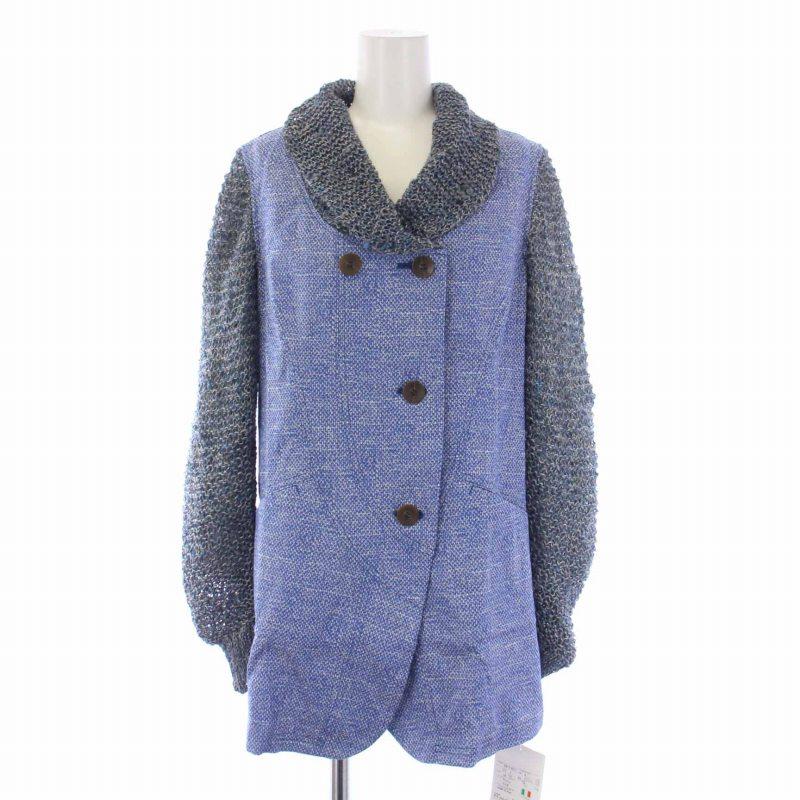 センソユニコ cube-cube ツイード　ポンチョコート　ジャケット　日本製 センソユニコ cube-cube ツイード ポンチョコート ジャケット 日本製