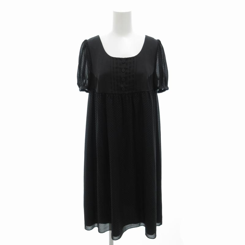 5 アン an フロントジップ ツイード タイト ミニドレス ワンピース S 5