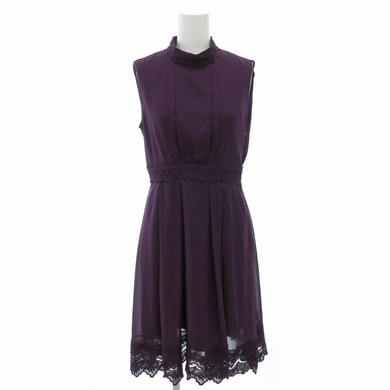 axes femme アクシーズファム ノースリーブワンピース ひざ丈 axes femme アクシーズファム ノースリーブワンピース ひざ丈