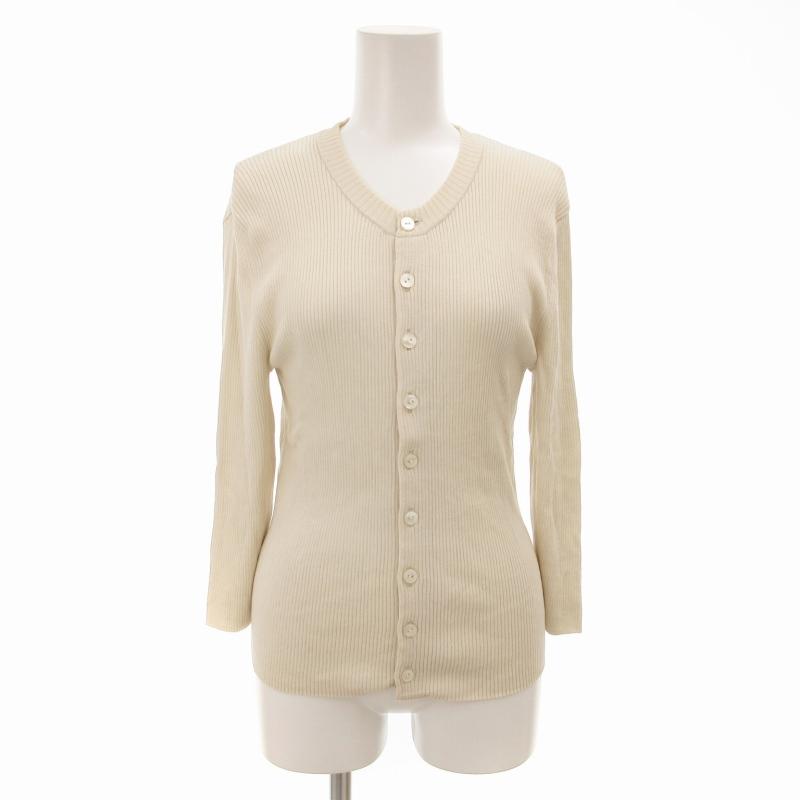 GALERIE VIE リネンベージュリブカーディガン