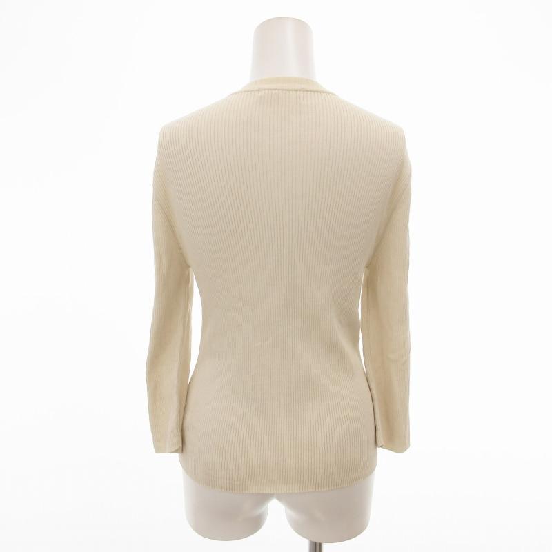 GALERIE VIE リネンベージュリブカーディガン