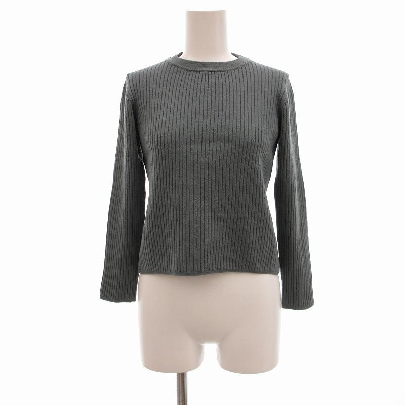 ＊美品＊スローブイエナ　ニット　ブルーグレー スローブ イエナ SLOBE IENA 美品 セーター ニット プルオーバー