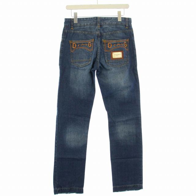 良品⭐️ドルチェアンドガッバーナ デニム　ジーパン　ドルガバ　D&G ロゴプレート ドルガバ デニム ジーパン ドルチェ＆ガッバーナ ロゴプレート