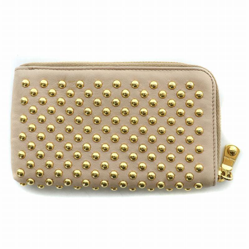 ミュウミュウ miumiu コインケース 小銭入れ レザー 羊革 L字 