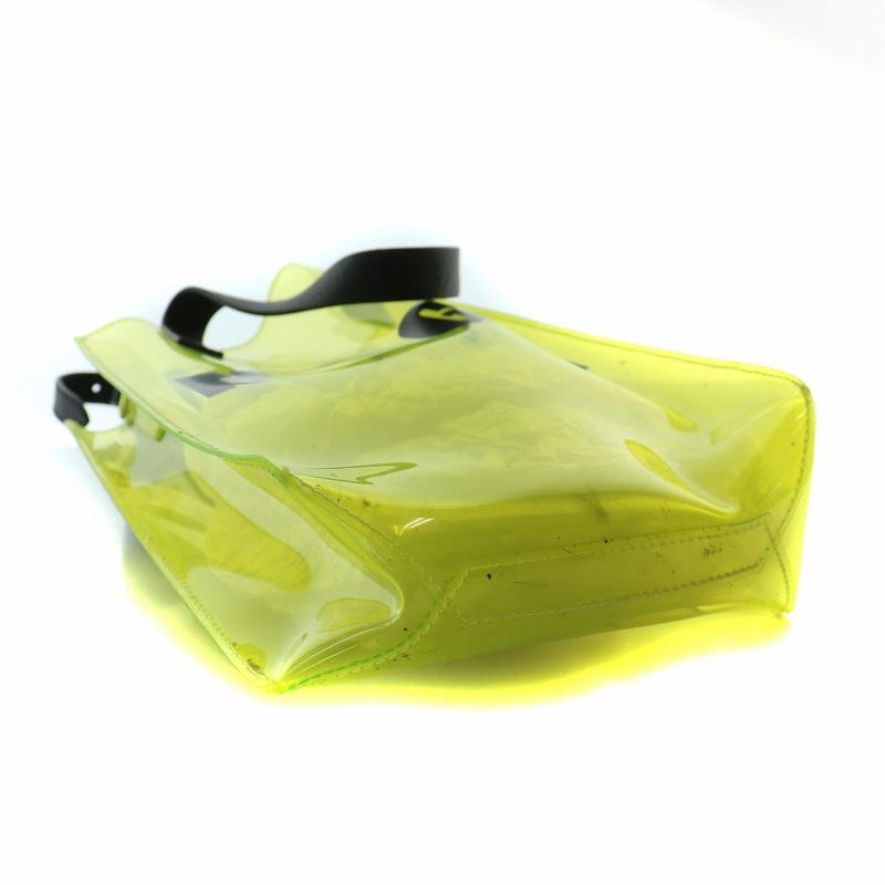 MSGM 38サイズ　スコート　イエロー　グレー エムエスジーエム MSGM ミニビニールプラスチックショッパートート