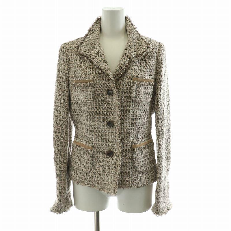 ANAYI アナイ ツイード セットアップ 38 Mサイズ Eternal Line 2024】ミックスツイードノーカラー