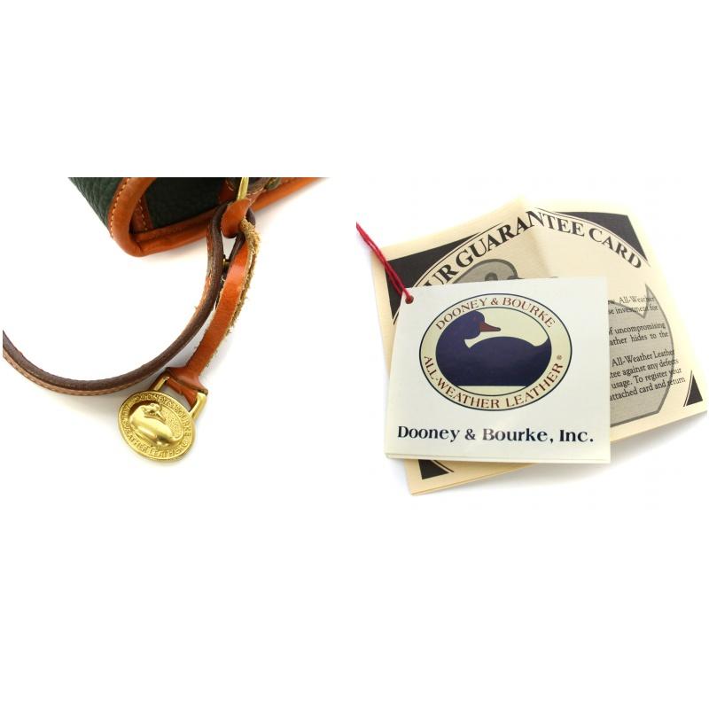 ドゥーニーアンドバーク DOONEY&BOURKE ショルダーバッグ レザー 緑  