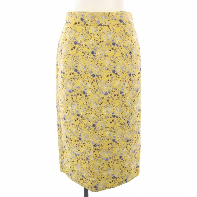 新品未使用KEITHスカート 38 キース KEITH フラワージャカード スカート タイト ミモレ丈 ロング 花