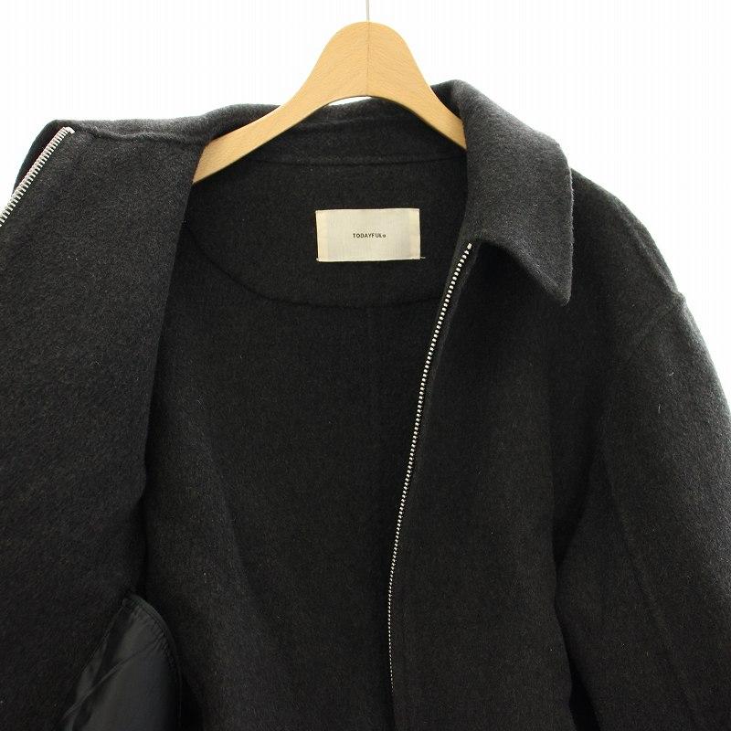TODAYFUL Wool Zip Blouson ブラック 36 TODAYFUL Wool Zip Blouson ブラック 36 セール】【TODAYFUL