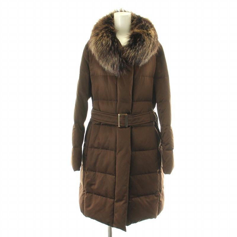 BURBERRY LONDON ENGLAND ダウン　ロングコート　ベルト付 BURBERRY LONDON ENGLAND ダウン ロングコート ベルト付 美品】近年